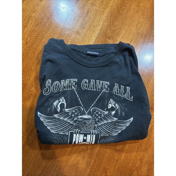 POW MIA Some Gave All Long Sleeve T-Shirt Black Military Tribute Patriotic Tee - Picture 6 of 6